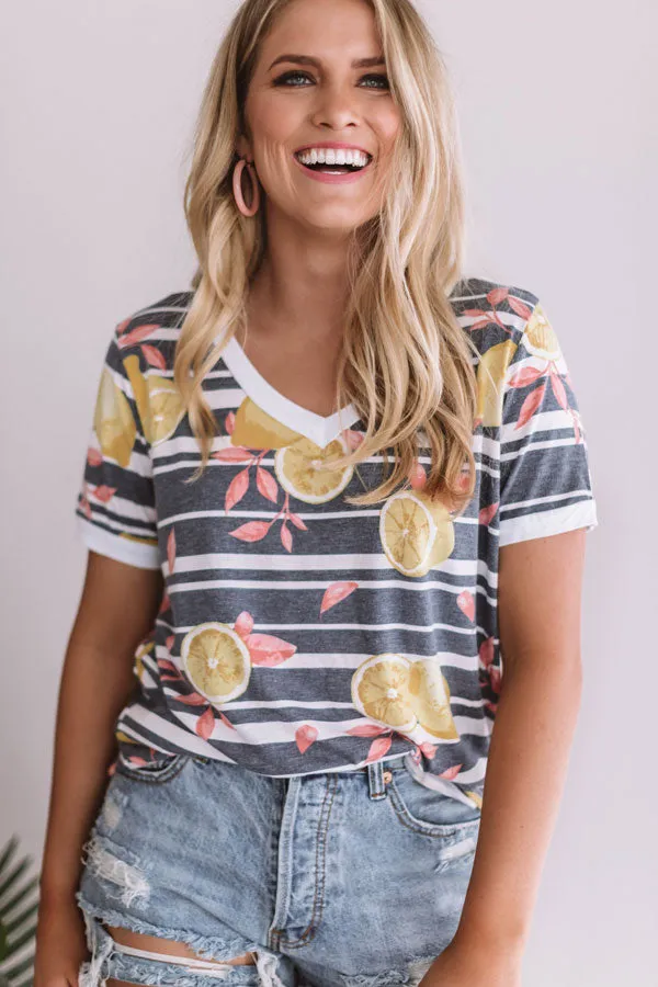 Aim To Squeeze Shift Tee In Blue