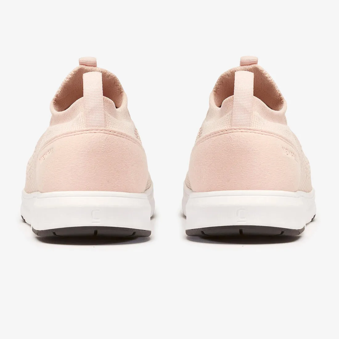 Slip-on Knit Women's Urban Walking Shoes - Pink